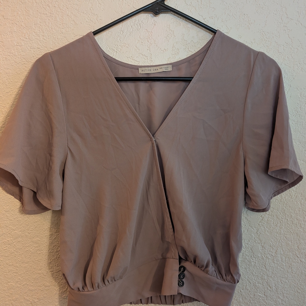 Active USA Women's Top in Taupe